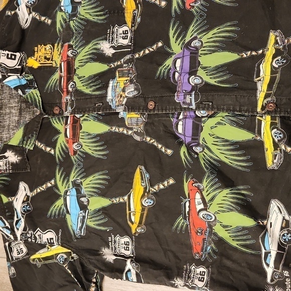 Vintage Route 66 Button Up Shirt - Picture 6 of 6